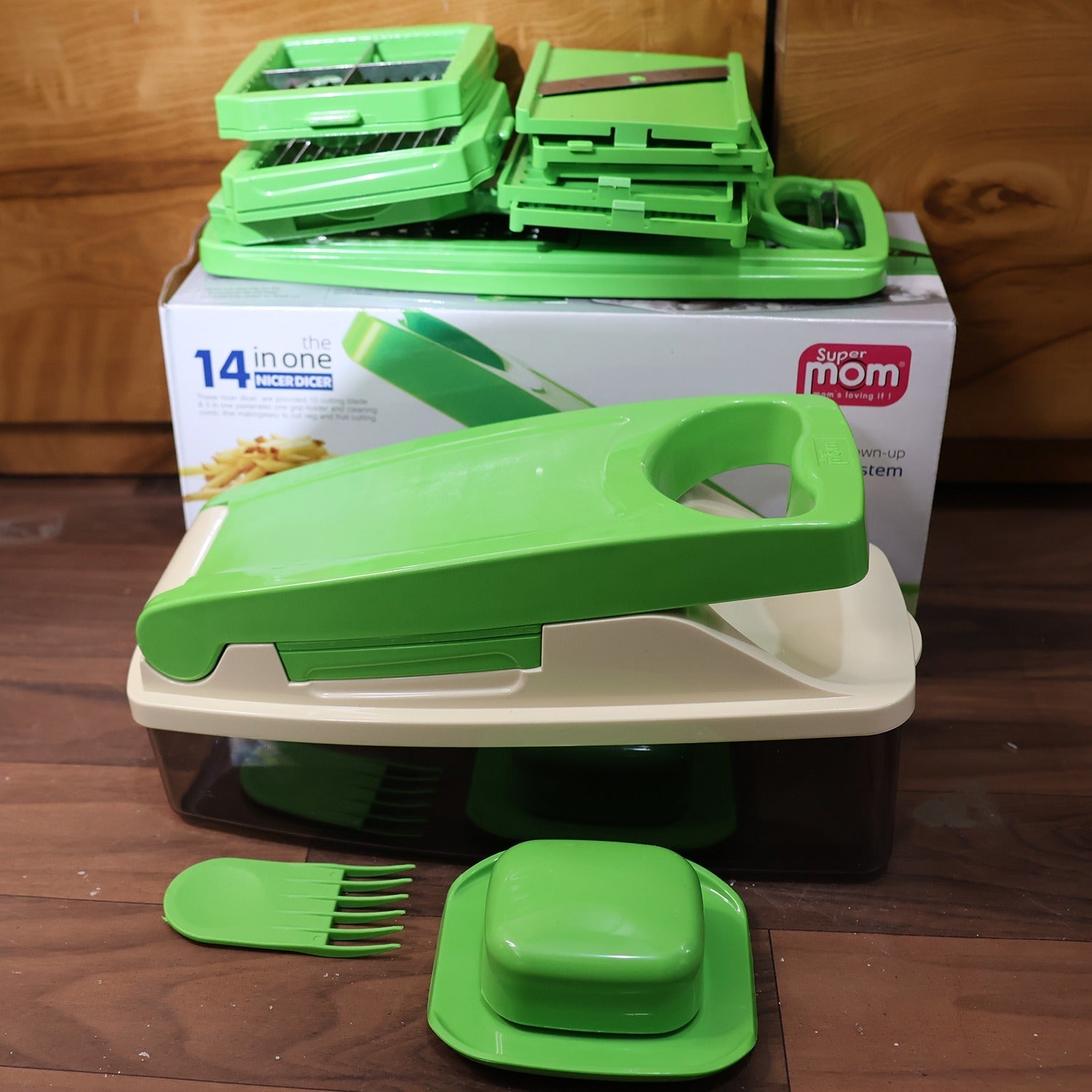 Supermom 14-in-1 Nicer Dicer – Multipurpose Vegetable & Fruit Chopper Supermom 14-in-1 Nicer Dicer – Multipurpose Vegetable & Fruit Chopper